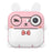 Q5 2.4 Inch Kids Camera Cartoon Design Instant Print Photo Mini Digital Video Camera - Pink Rabbit - 1