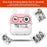 Q5 2.4 Inch Kids Camera Cartoon Design Instant Print Photo Mini Digital Video Camera - Pink Rabbit - 2