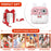 Q5 2.4 Inch Kids Camera Cartoon Design Instant Print Photo Mini Digital Video Camera - Pink Rabbit - 4