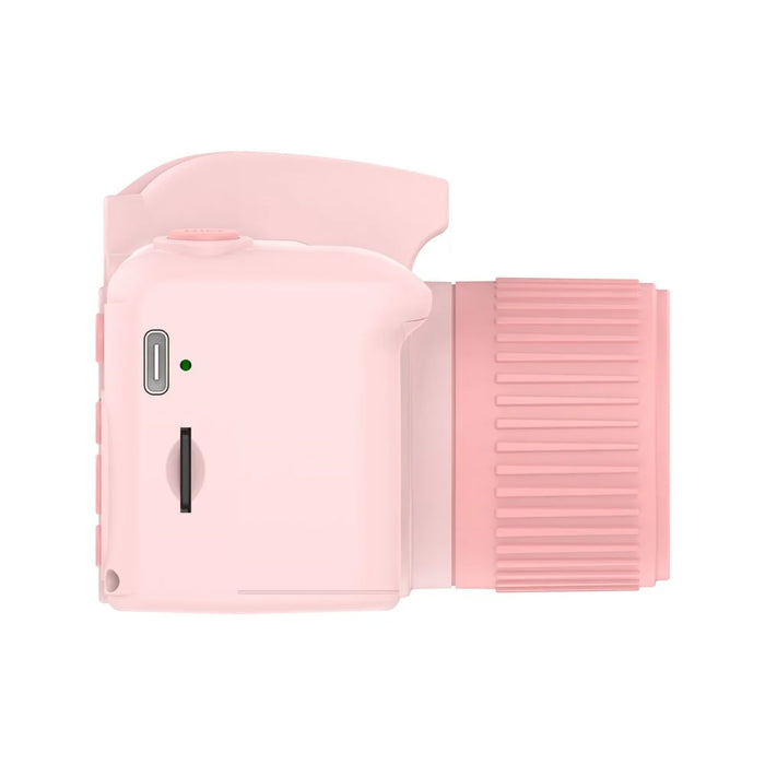 H10 2.4-inch IPS Screen Video Recorder Dual Lens Kids Camera, 32G Memory Card + Card Reader - Pink - 4