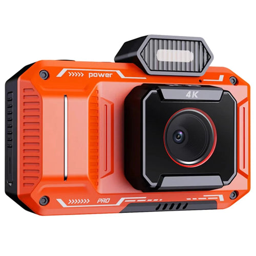 D52 2.88-inch IPS Screen Vintage Digital Camera 18x Zoom Auto Focus Video Camera - Orange - 1