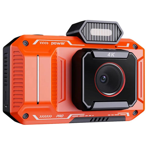 D52 2.88-inch IPS Screen Vintage Digital Camera 18x Zoom Auto Focus Video Camera - Orange - 1