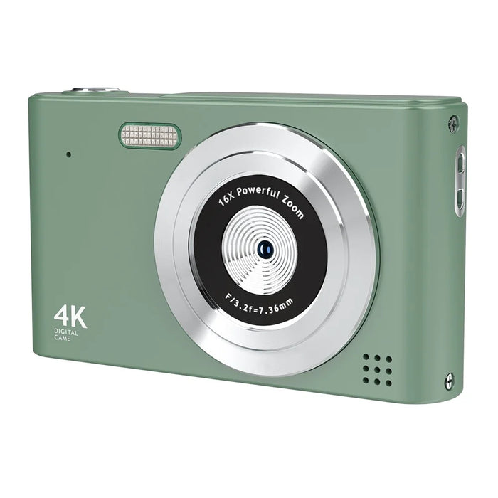 H15 2.4-inch IPS Screen Digital Camera Portable HD CCD Camera with 32G TF Card + Card Reader - Green - 2