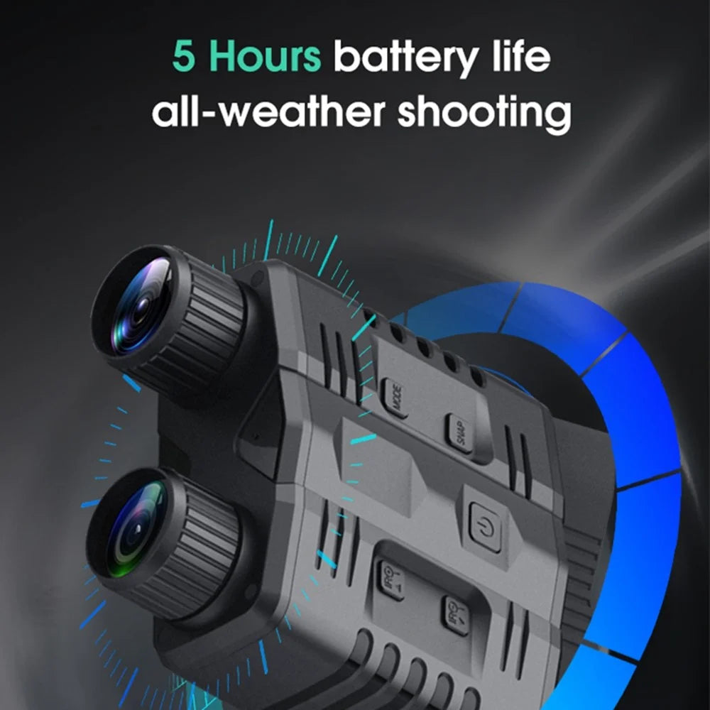 N003 Night Vision Goggles for Hunting, Full Color 4K HD Video WiFi Infrared Binoculars with 3.2 inch Screen - 7