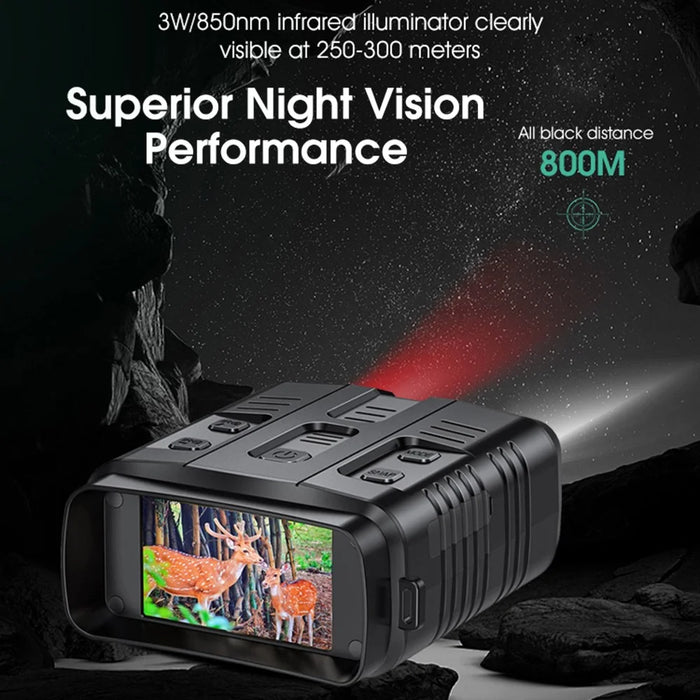 R19 Night Vision 2K Ultra HD Binoculars Digital Zoom 3.2 Inch Screen Outdoor Hunting Telescope - 6