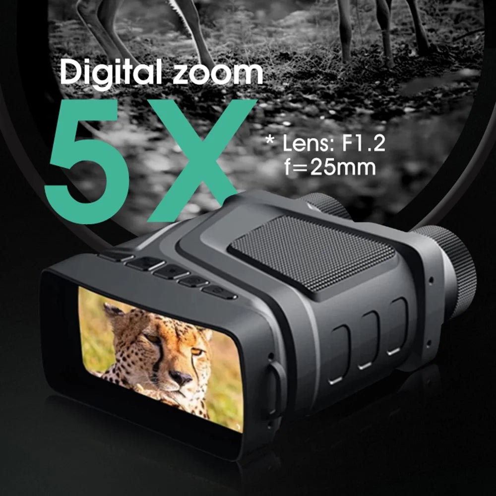 R12 Infrared Night Vision Binoculars Photo Video Recording Rechargeable HD Camera - 3