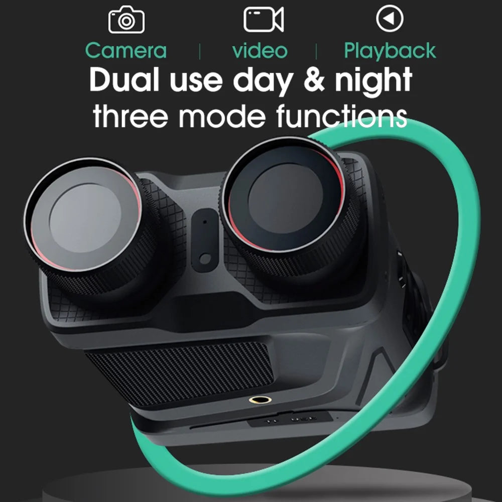 R12 Infrared Night Vision Binoculars Photo Video Recording Rechargeable HD Camera - 5