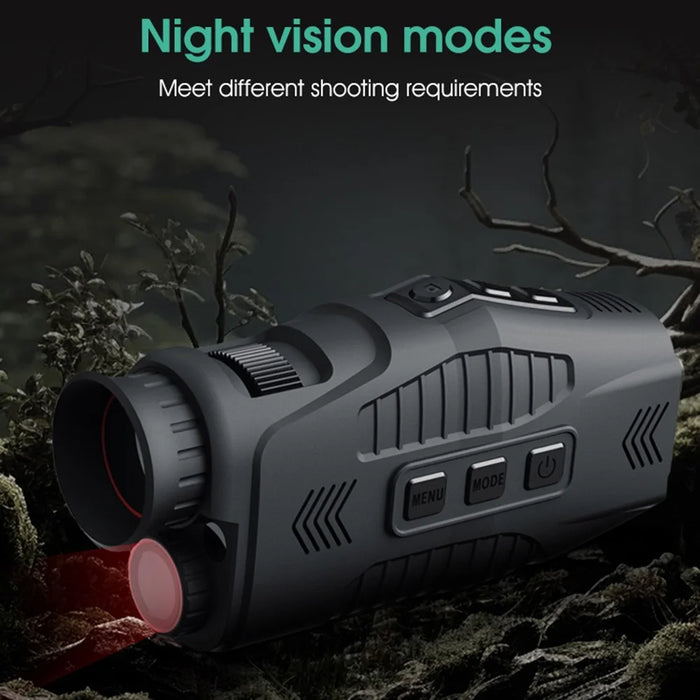 R11 Day Night Dual-Use All-Black Visible Photo Video Recording Portable HD Night Vision Monocular - 5