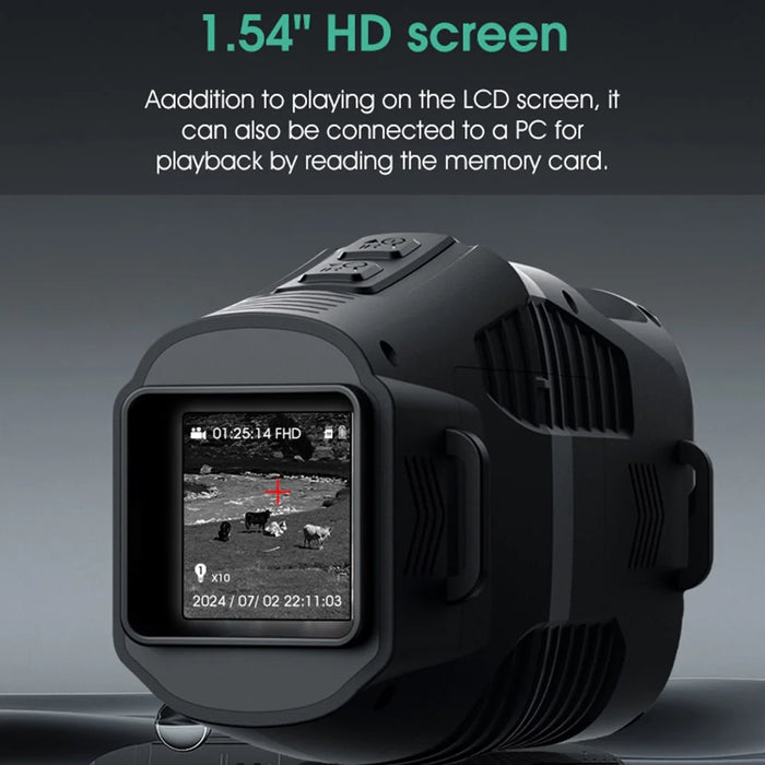 R11 Day Night Dual-Use All-Black Visible Photo Video Recording Portable HD Night Vision Monocular - 6