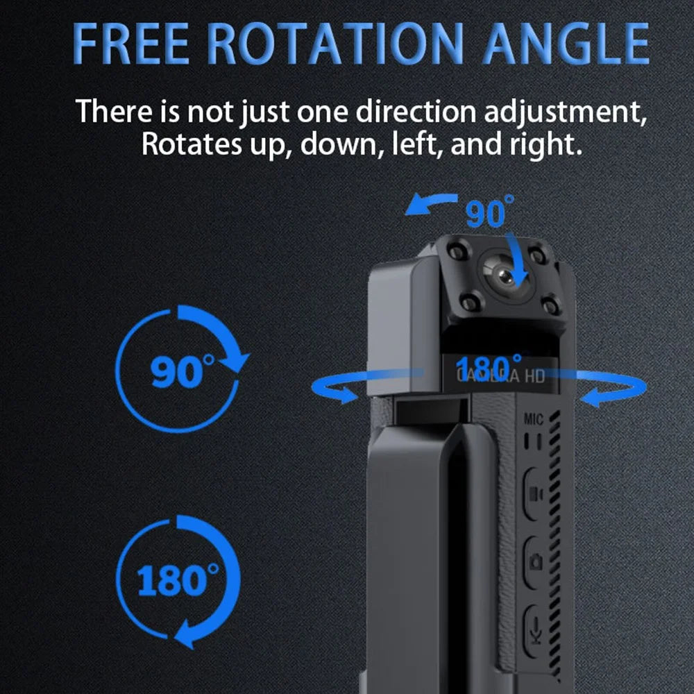 L16 HD Action Camera Night Vision Law Enforcement Sound Recording Video Recorder, No Memory Card - 7