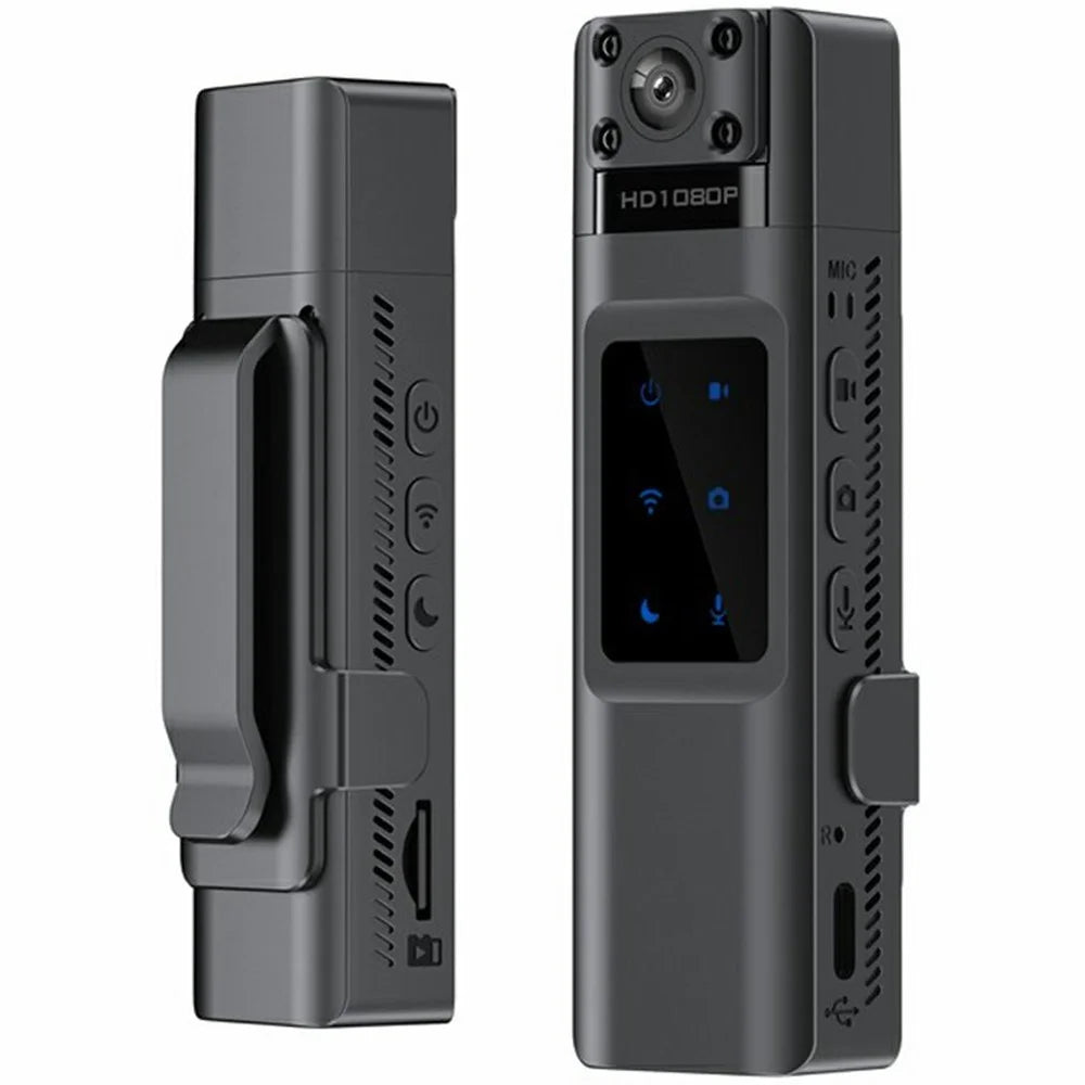 L13 HD Night Vision WiFi Action Camera Law Enforcement Sound Recording Video Recorder, No Memory Card - 1