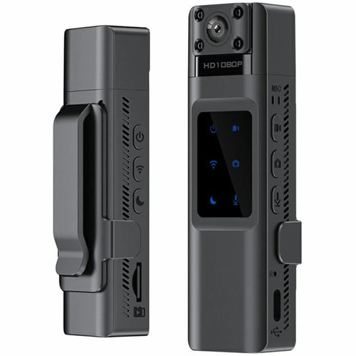 L13 HD Night Vision WiFi Action Camera Law Enforcement Sound Recording Video Recorder, No Memory Card - 1