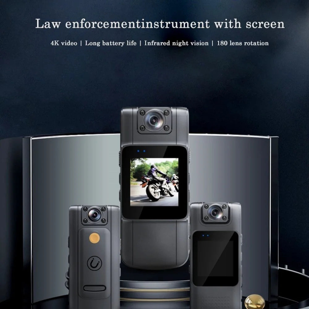 L11 HD Night Vision Motorcycle Sport Camera Law Enforcement Video Recorder with Back Clip - 2