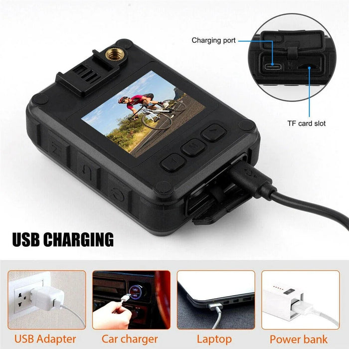 L9 Night Vision Body Camera for Motorcycle Riding 2.0-inch Screen 2K HD WiFi Camcorder - 5