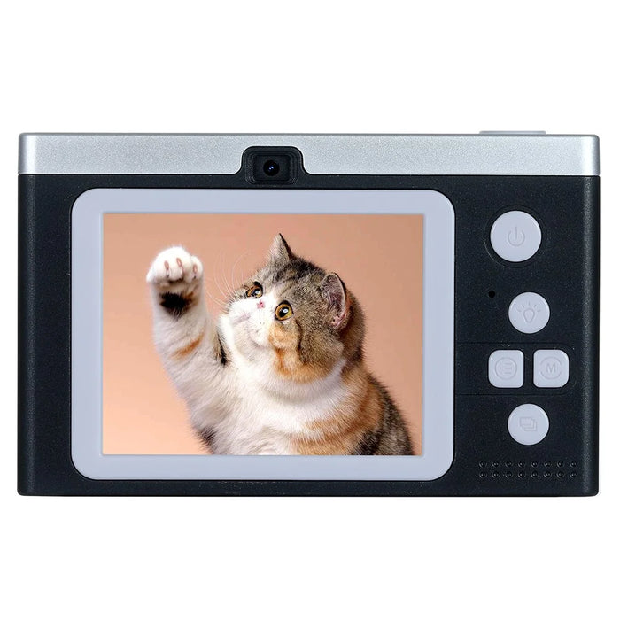 M12 Portable 2.4-inch Screen Digital Camera 8X Digital Zoom Student 1080P HD Video Recorder - Black - 2