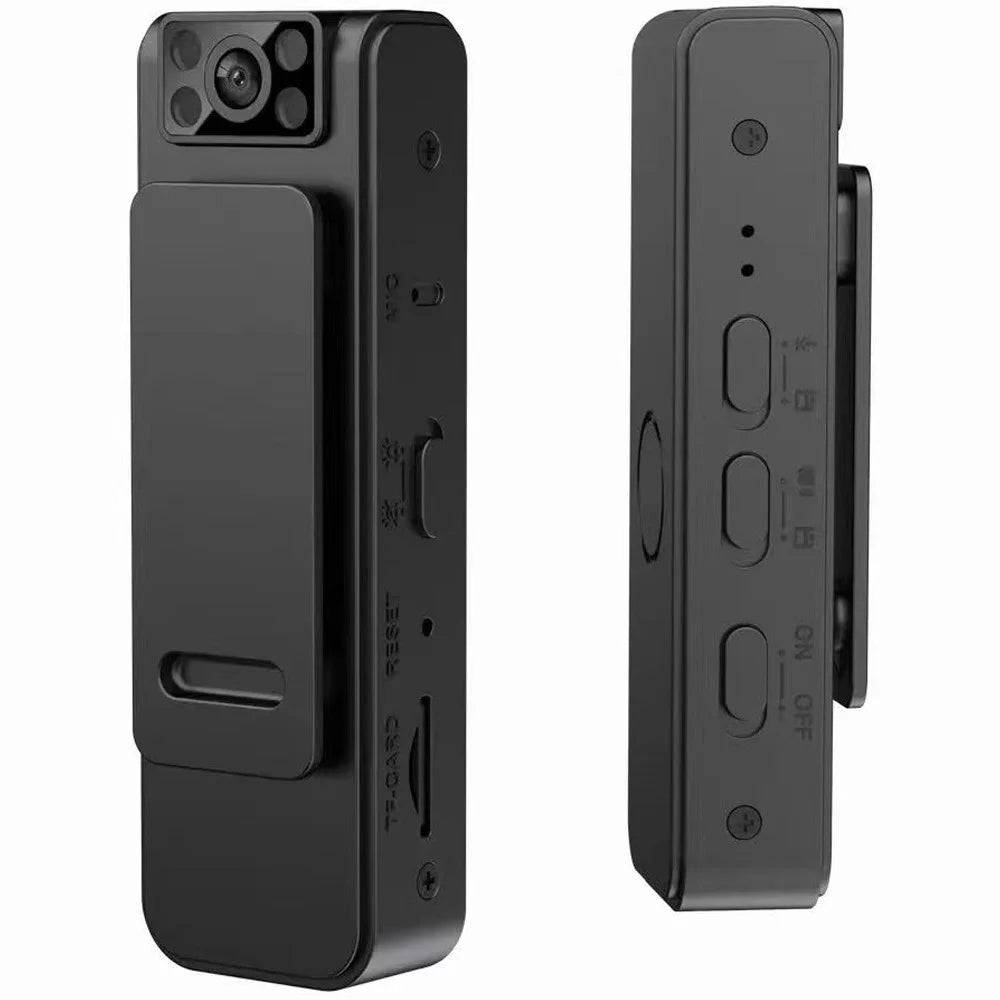 L8+ WiFi HD 1080P Mini Camera Back Clip Bodycam Voice and Audio Recorder for Law Enforcement - 1