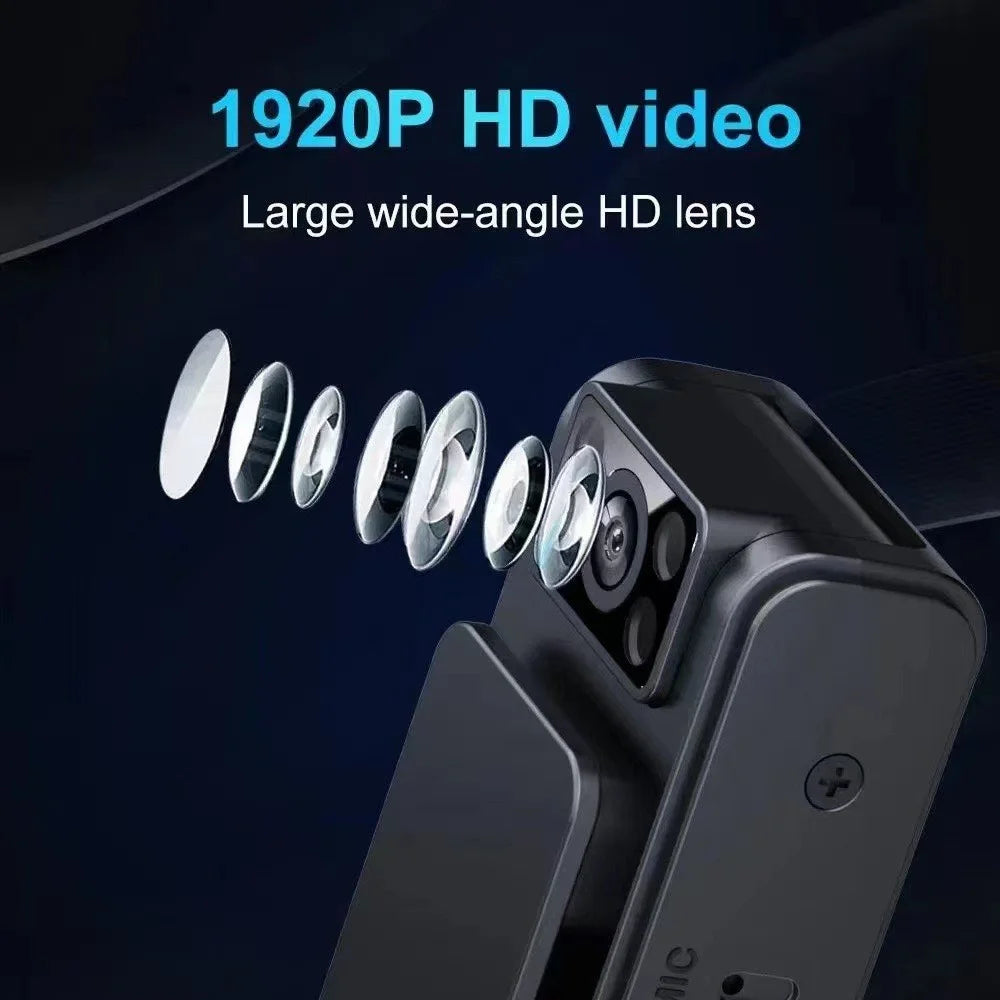 L8+ WiFi HD 1080P Mini Camera Back Clip Bodycam Voice and Audio Recorder for Law Enforcement - 4