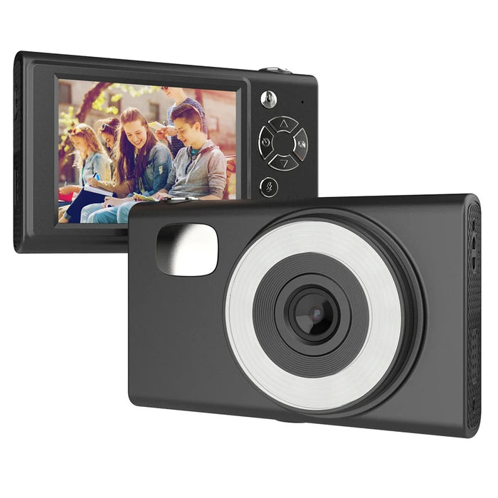 H12 Portable 2.8-inch IPS Screen Digital Camera Student HD CCD Camera (No Memory Card) - Black - 1