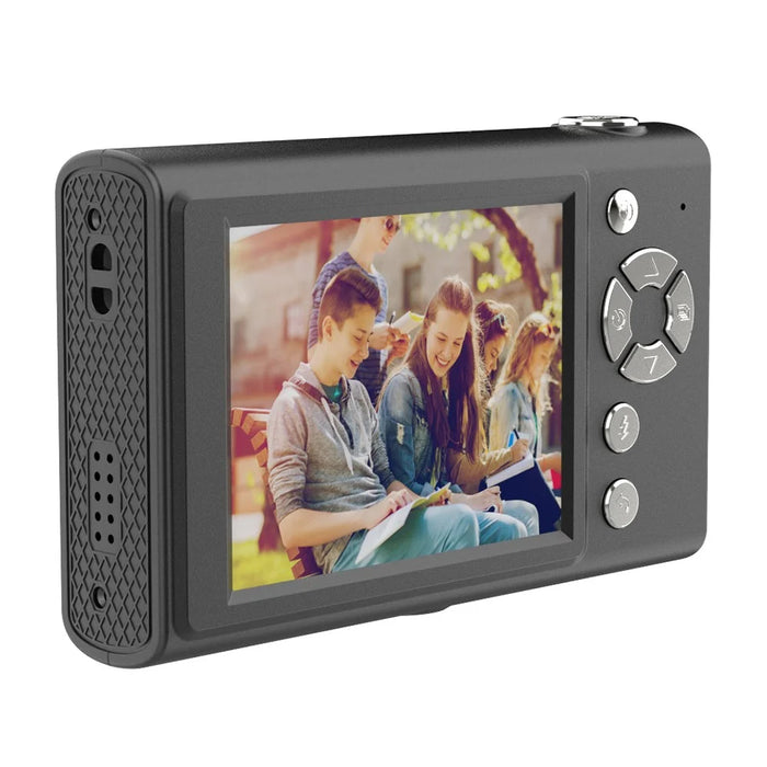 H12 Portable 2.8-inch IPS Screen Digital Camera Student HD CCD Camera (No Memory Card) - Black - 4