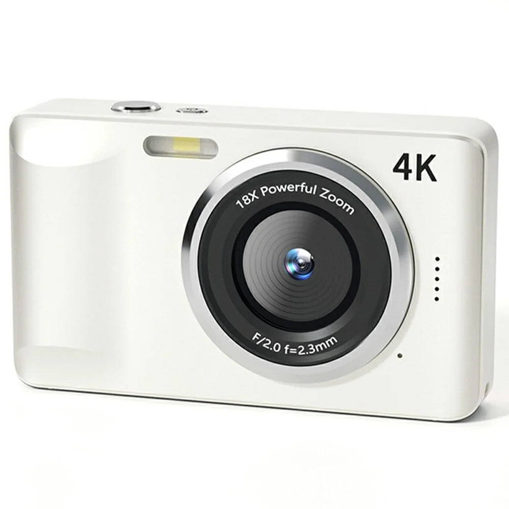 FC001 2.8-inch IPS Screen Digital Camera Student HD CCD Camera (No Memory Card) - White - 1