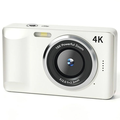 FC001 2.8-inch IPS Screen Digital Camera Student HD CCD Camera (No Memory Card) - White - 1