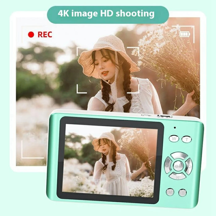 FC001 2.8-inch IPS Screen Digital Camera Student HD CCD Camera (No Memory Card) - White - 6