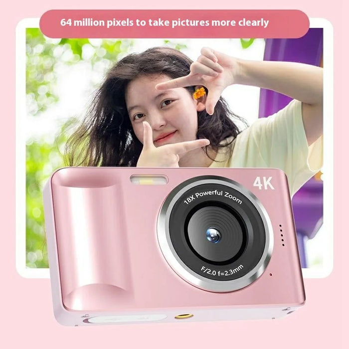 FC001 2.8-inch IPS Screen Digital Camera Student HD CCD Camera (No Memory Card) - White - 7