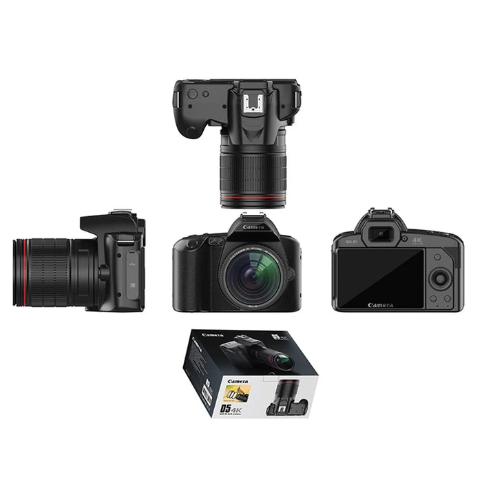 D5 4K Dual Lens Digital Camera HD WiFi Night Vision DV Camcorder with Microphone - 6