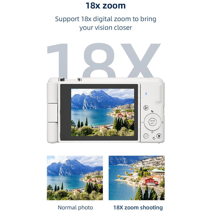 FC003 Digital Camera 2.8 Inch IPS Screen 1200W HD CCD Vlogging Camcorder - 6