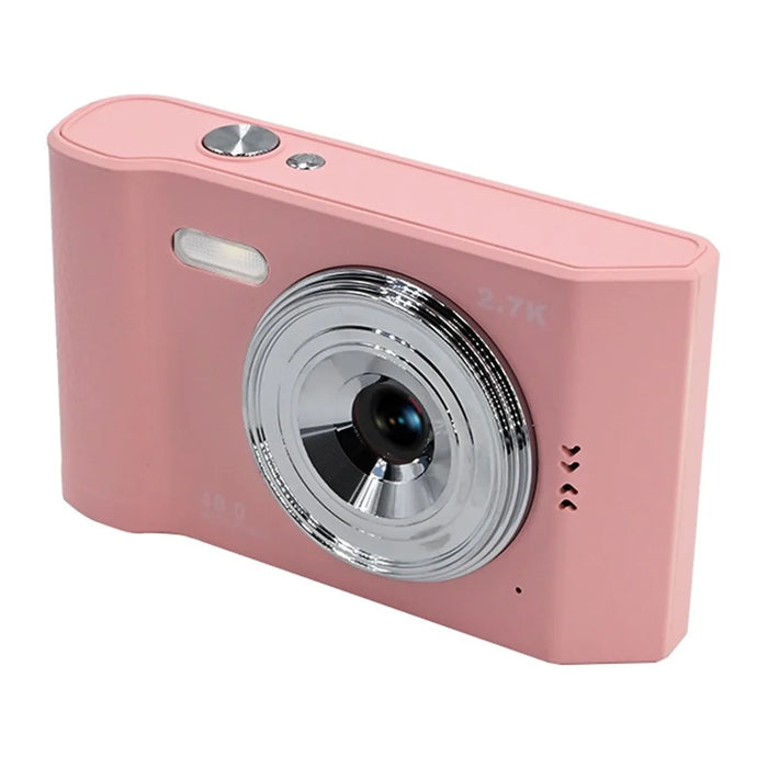 AC06C Students 2.8 Inch CCD Retro Digital Camera HD 16X Zoom 48MP Video Recorder - Pink - 1