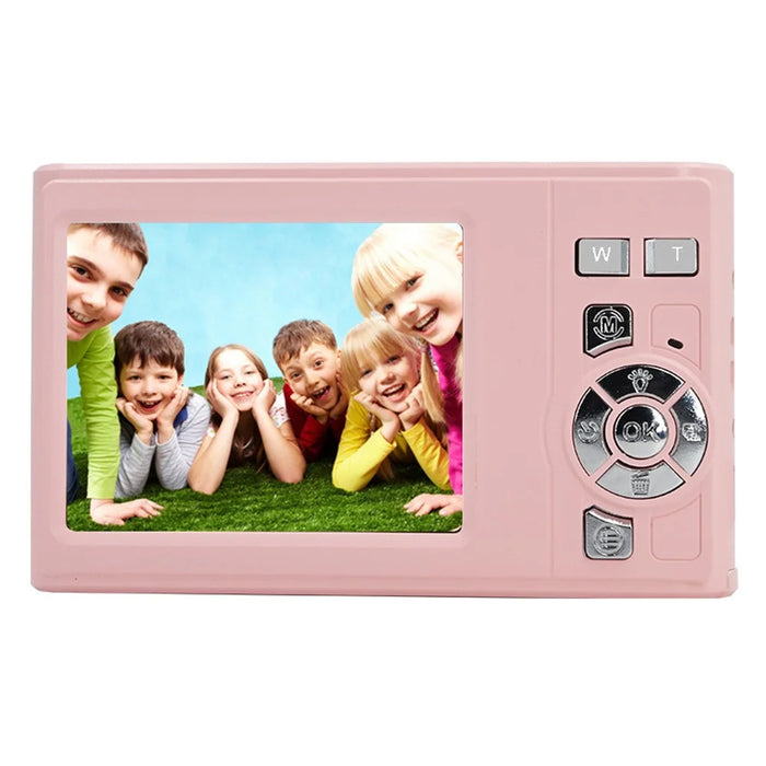 AC06C Students 2.8 Inch CCD Retro Digital Camera HD 16X Zoom 48MP Video Recorder - Pink - 2