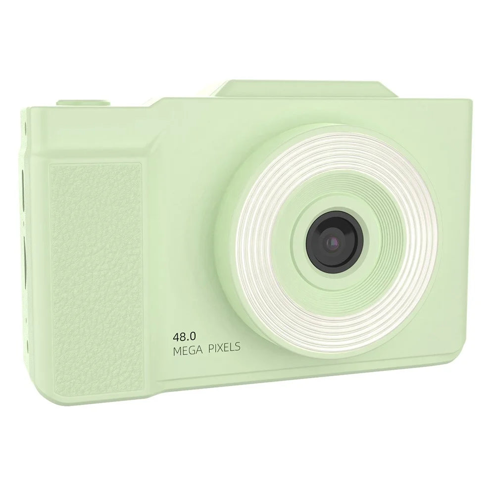 H13 2.8 Inch Flip Screen CCD Digital Camera Built-In Fill Light HD Video Recorder with 32G TF Card and Card Reader - Green - 1
