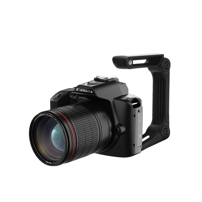 D5 HD WiFi Digital Camera with Handle Holder, 4K Dual Lens Night Vision Digital Video Camera - 1