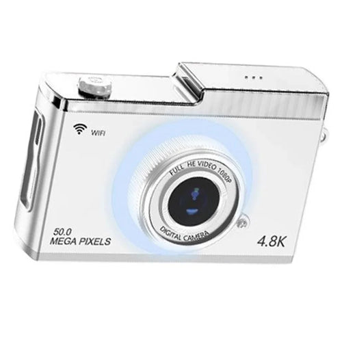 Y5 2.4 Inch HD Dual Lens Retro Digital CCD Camera Video Recording 8X Zoom Camera - White - 1