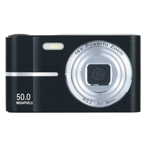 M03 2.4 Inch Digital Camera Retro CCD Camera for Students Mini HD Video Recorder without TF Card - Black - 1
