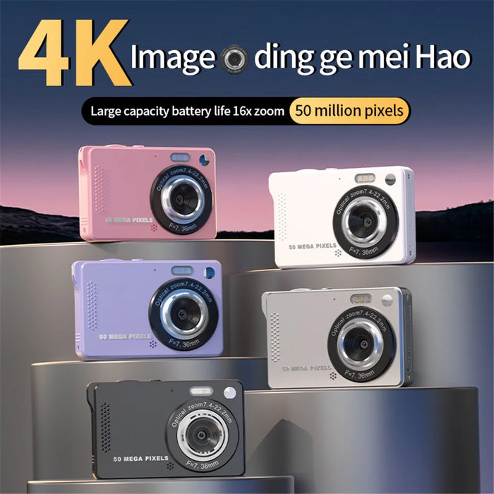 M08 2.8 Inch Compact CCD Digital Camera Auto Focus 1080P Video Recorder without TF Card - Black - 3