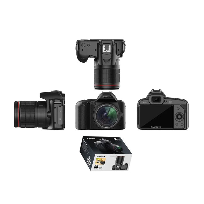 D5 HD WiFi Digital Camera 4K Dual Lens Night Vision DV Video Camera with Macro Lens - 6