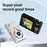 Q12 2.4 Inch HD Digital Camera 4K Video Recording Students CCD Camera without TF Card - Black - 3