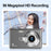 Q12 2.4 Inch HD Digital Camera 4K Video Recording CCD Sensor with 64GB Memory and Card Reader - Black - 4