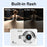 Q12 2.4 Inch HD Digital Camera 4K Video Recording CCD Sensor with 64GB Memory and Card Reader - Black - 7