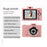 H8S 2.8 Inch Digital Camera HD Dual Lens Video Recording CCD Camera with 64G TF Card + Card Reader - Pink - 2