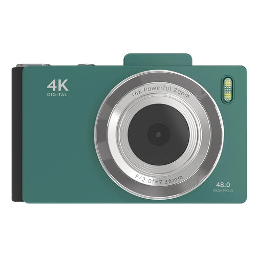 H18 2.8 Inch IPS HD Digital Camera Dual Lens Entry Level CCD Camera with 32G Memory Card + Card Reader - Green - 1