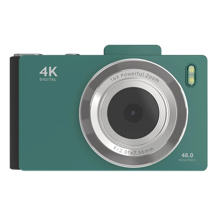 H18 2.8 Inch IPS HD Digital Camera Dual Lens Entry Level CCD Camera with 32G Memory Card + Card Reader - Green - 1