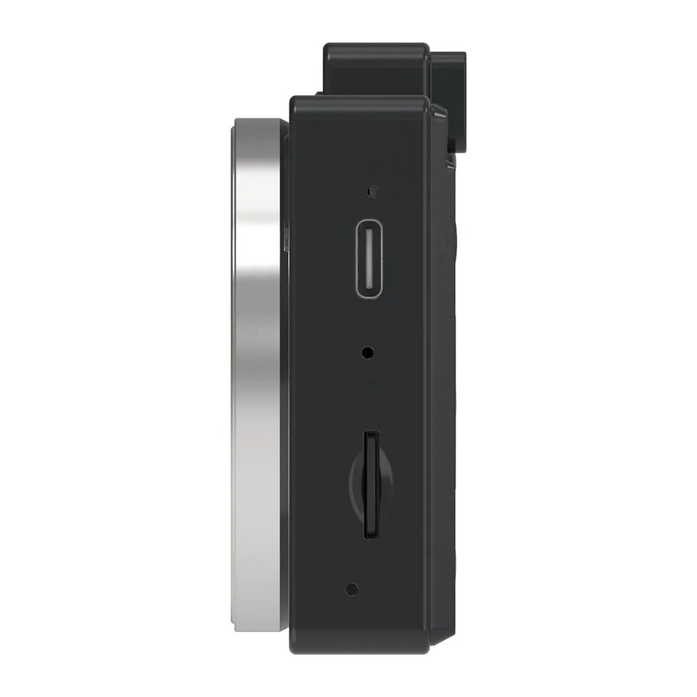 H18 2.8 Inch IPS HD Digital Camera Dual Lens Entry Level CCD Camera with Built-In Flash - Black - 3