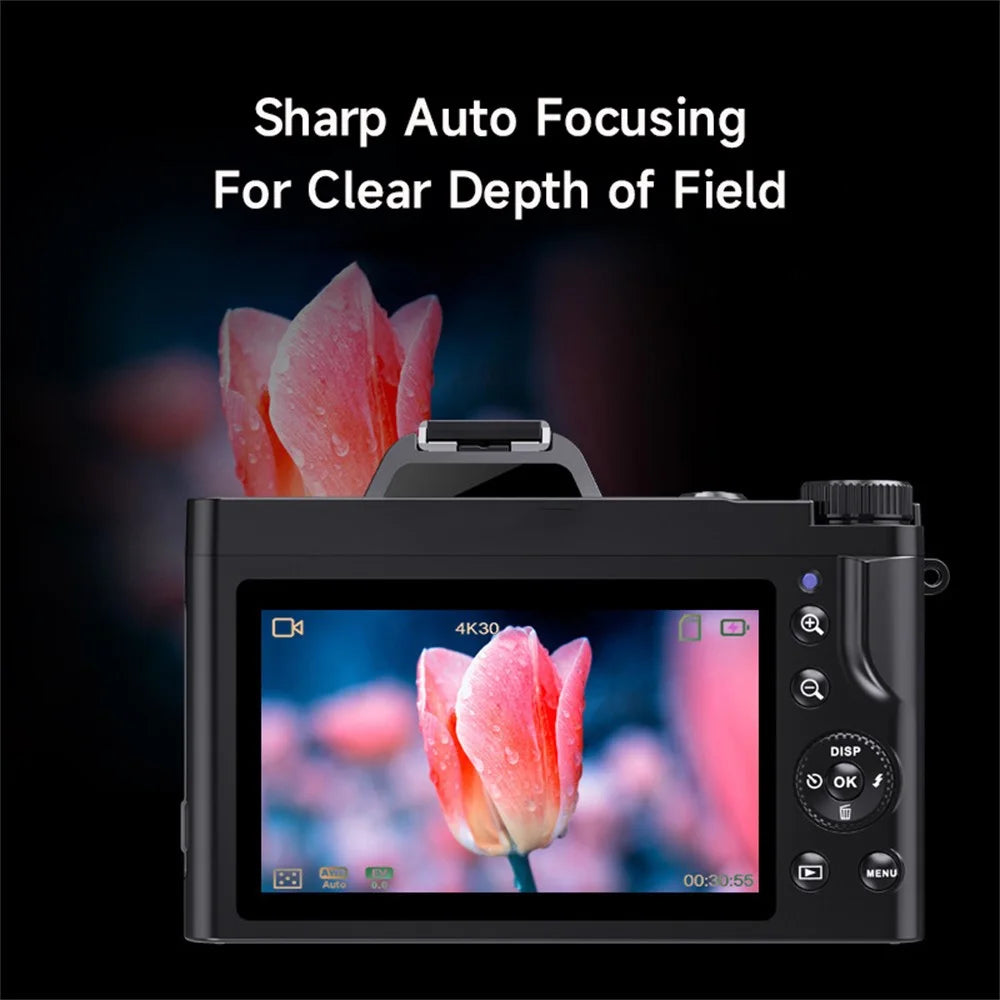 DC-201S 3.5 Inch IPS Screen 5K Digital Camera 6 Axis Anti Shaking Camcorder 16x Digital Zoom Video Recorder - EU Plug - 6