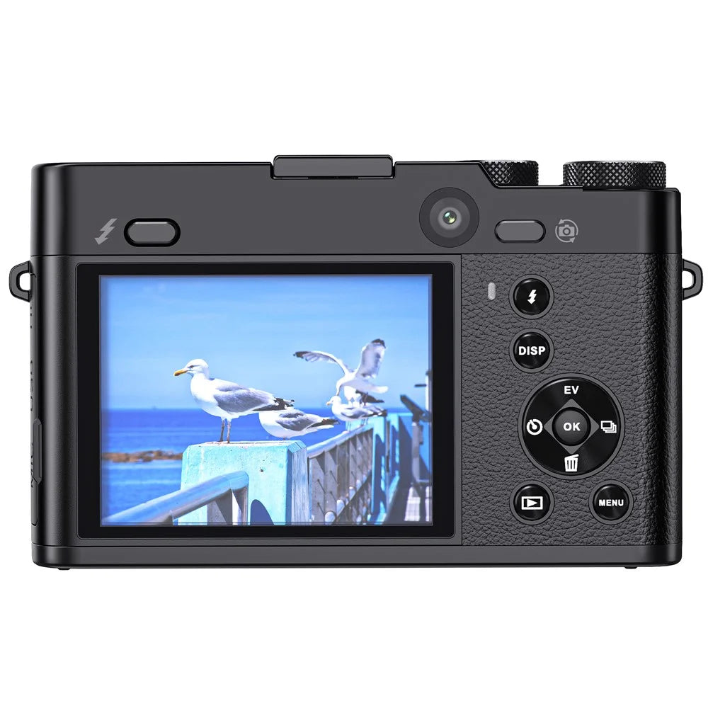 DC205X 5K 64MP Digital Camera for Photography 6X Optical Zoom WiFi Camcorder with Dual Lens - EU Plug - 5