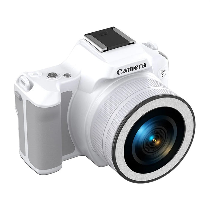 D11 Mini Digital Camera HD Video Recording DSLR Camera 48MP MAX with 8G Memory Card - White - 1