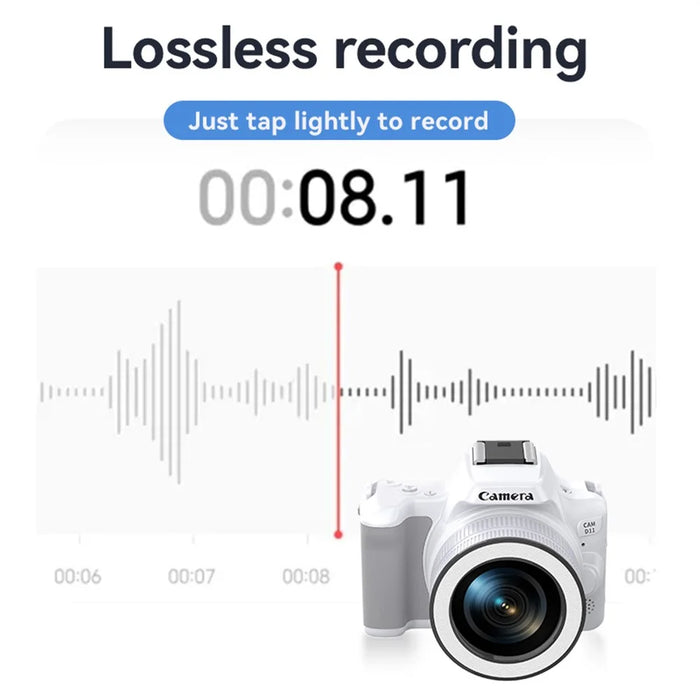 D11 Mini Digital Camera HD Video Recording DSLR Camera 48MP MAX with 8G Memory Card - White - 4