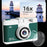 M16 2.4 Inch Screen HD Dual Lens Digital Camera 16X Zoom Retro CCD Camcorder with LED Flash - Green - 3