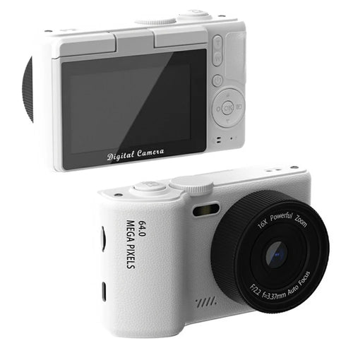 H8 3 Inch Flip Screen 48MP CCD Digital Camera 16X Digital Zoom 4K Video Recorder with LED Flash - 1